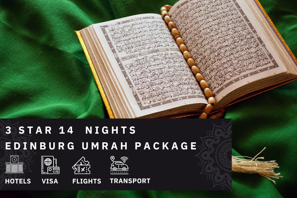 14 Nights 3 Star Edinburgh Umrah Package